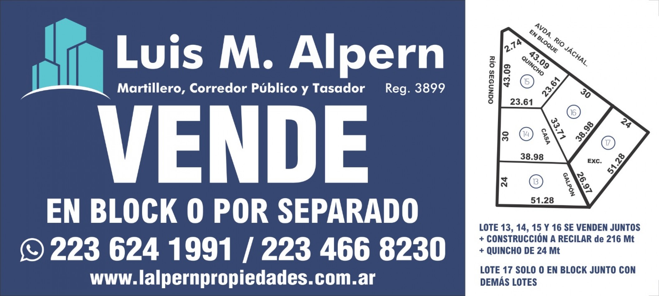 Terrenos Ruta 226 km19