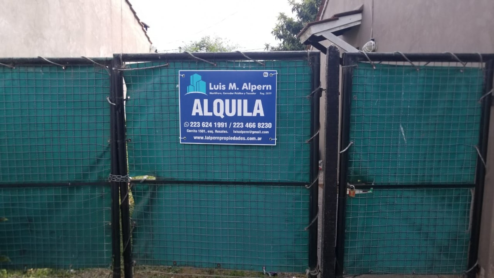 BARRIO DON EMILIO / ALQUILER 12 MESES / CASA TRES AMBIERNTES CON JARDIN